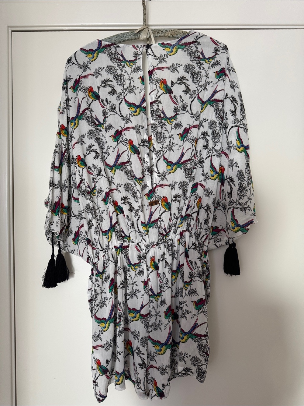 Vilebrequin White romper with Multicolor Parrot Print - Picture 6 of 7